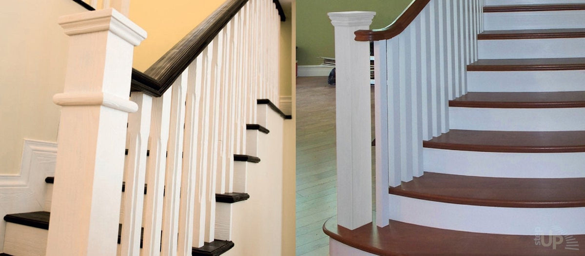 Contemporary Newel Posts & Baluster Spindles – StepUP Stair Parts