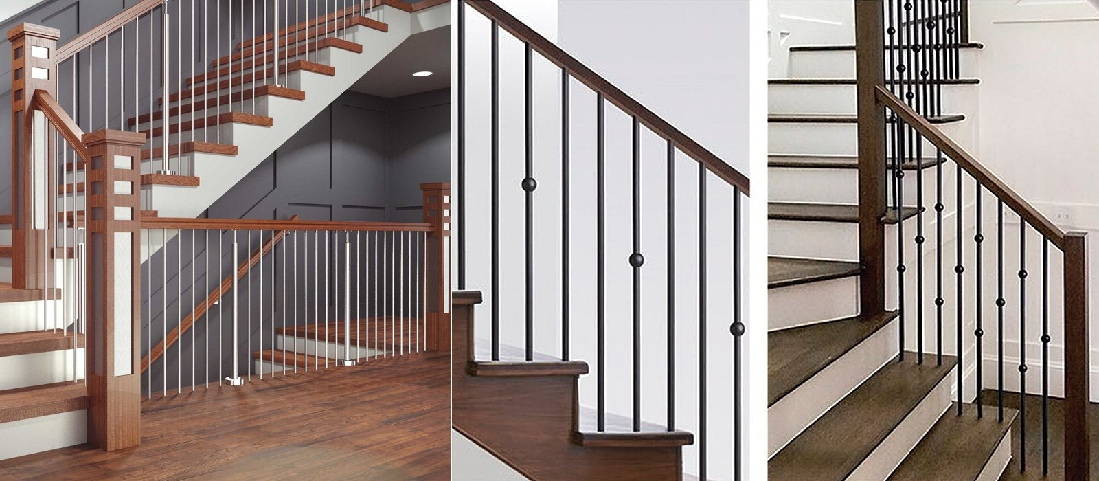 Wrought Iron Stair Parts | 1000+ Baluster Designs & Finishes Available ...