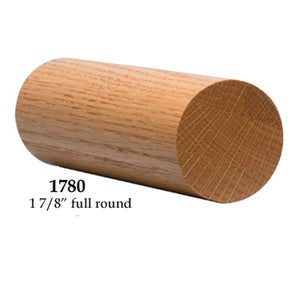 1780 1 7/8" Round Solid Wall Rail -Amish Craft by StepUP Stair Parts