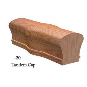 7020 Tandem Cap Handrail Fitting | USA-Made Amish Stair Railing by StepUP Stair